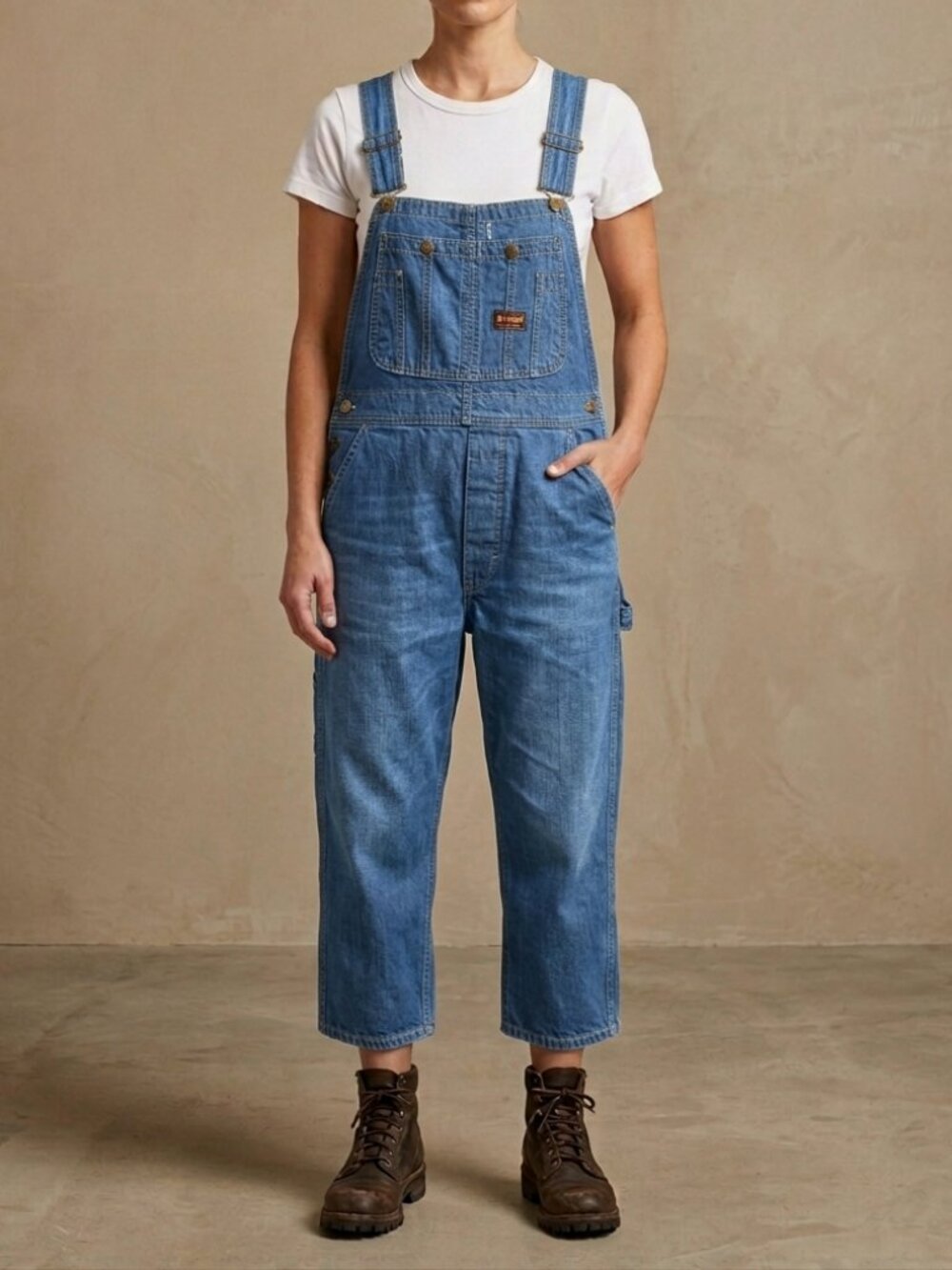 Big Smith Sanforized Union Made Vintage Workwear Denim Overalls Unisex 32